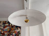 Four Very Large 1960's Aluminium Pendants by Bonderup & Thorup