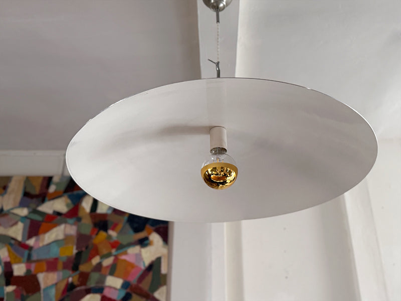 Four Very Large 1960's Aluminium Pendants by Bonderup & Thorup