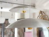 Four Very Large 1960's Aluminium Pendants by Bonderup & Thorup