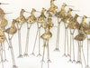 A Large Brutalist Gilt Brass Sandpiper Wall Sculpture by Curtis Jere