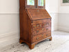 A Fine George II English Burr Walnut Bureau Bookcase