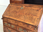 A Fine George II English Burr Walnut Bureau Bookcase