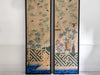A Pair of Late 19th C Japanese Hand-Painted Panels