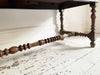 A Very Fine 18th C French Walnut Turned Leg Refectory Table