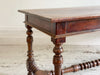 A Very Fine 18th C French Walnut Turned Leg Refectory Table