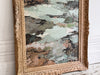A 1960's Blue Tone Mix Media Artwork by Jean-Pierre Villeneuve in Montparnasse Frame