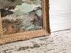 A 1960's Blue Tone Mix Media Artwork by Jean-Pierre Villeneuve in Montparnasse Frame