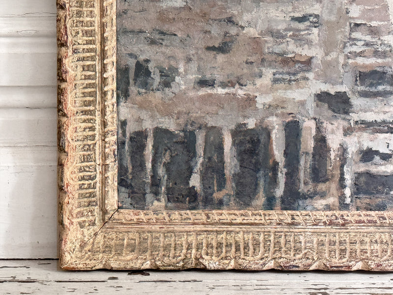 A 1960's Mixed Media on Paper Artwork by Jean-Pierre Villeneuve in Montparnasse Frame (Copy)