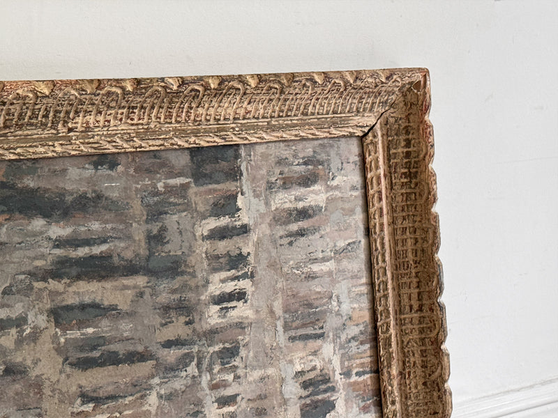 A 1960's Mixed Media on Paper Artwork by Jean-Pierre Villeneuve in Montparnasse Frame