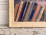 A 1960's Pastel on Paper by Jean-Pierre Villeneuve in Vintage Montparnasse Frame