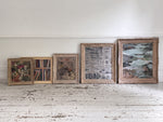 A 1960's Mixed Media on Paper Artwork by Jean-Pierre Villeneuve in Montparnasse Frame