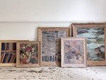 A 1960's Mixed Media on Paper Artwork by Jean-Pierre Villeneuve in Montparnasse Frame