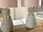 A Pair of Very Large Ceramic Pineapple Lights