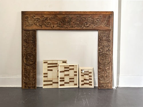 A Late 16th C/Early 17th C Carved Italian Fire Surround