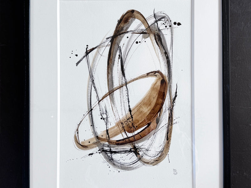 'Contort' 1 Ink on Paper by Lucy Berridge