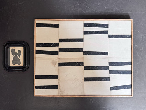 A Large Monochrome Lucy Naughton Original Abstract Collage July 2025 XI