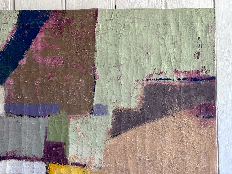 A 1970's Abstract Oil on Canvas Artwork
