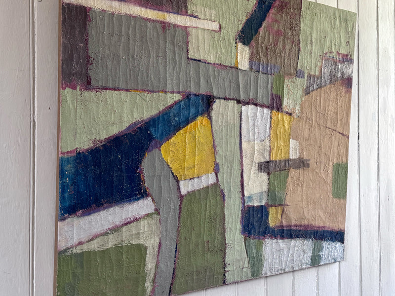 A 1970's Abstract Oil on Canvas Artwork