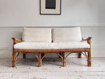 A 1950's Italian Bamboo Three Seater Sofa