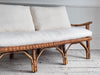 A 1950's Italian Bamboo Three Seater Sofa