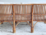 A 1950's Italian Bamboo Three Seater Sofa