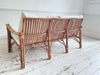 A 1950's Italian Bamboo Three Seater Sofa