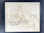 A 1950's Pencil on Paper Still Life by Emanuel Cavalli II