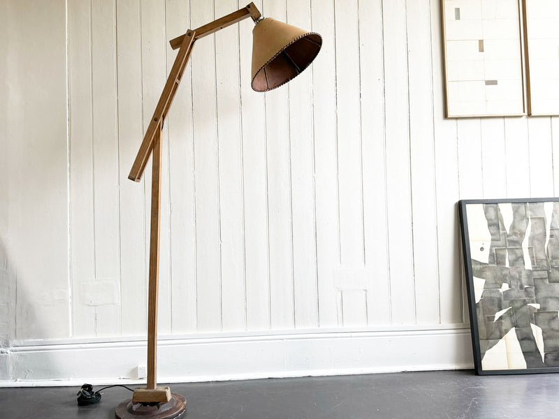 A 1950's Spanish Folk Art Reading Lamp