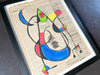 A Charming 1950's French Abstract on Newspaper in the Style of Miro V