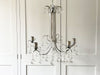 A 1960's French Chrome Chandelier in the Style of Bagues