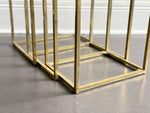 A Brass Plated 1960's Italian Nest of Tables