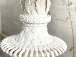 A Large 1950's Casa Pupo Manises White Ceramic Table Lamp