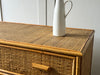 A 1960's French Bamboo and Rattan Commode