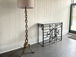 A 1950's Spanish Gilt Metal Chain Floor Light