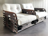 A Pair of Large Sculptural 1970's Italian Bentwood Armchairs