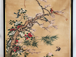 An Exquisite Pair of Late 18th C Painted Chinoiserie Paper Panels