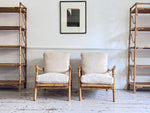 A Pair of 1970's French Bamboo Armchairs