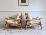 A Pair of 1970's French Bamboo Armchairs