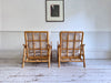A Pair of 1970's French Bamboo Armchairs