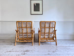A Pair of 1970's French Bamboo Armchairs