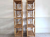 A Pair of 1970's Italian Bamboo & Rattan Bookshelves
