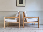 A Pair of 1970's Italian Lounge Armchairs