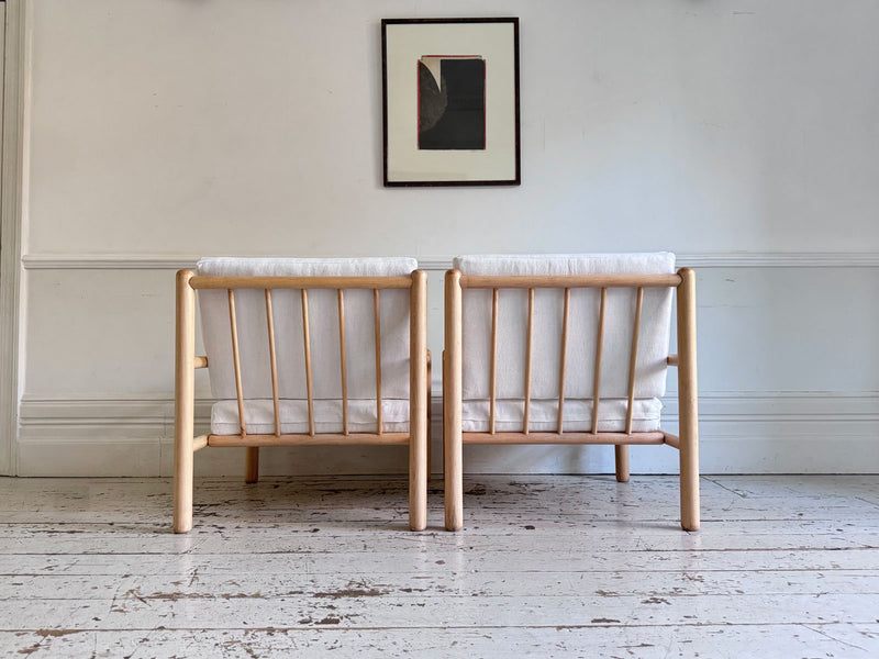 A Pair of 1970's Italian Lounge Armchairs