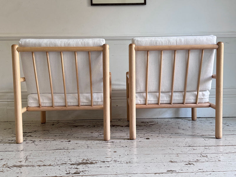 A Pair of 1970's Italian Lounge Armchairs