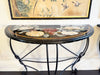 A Pair of Late 19th C Ashford Marble Pietra Dura Console Tables