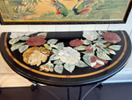 A Pair of Late 19th C Ashford Marble Pietra Dura Console Tables