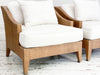 A Pair of Large Rattan Armchairs by Jacques Garcia for McGuire