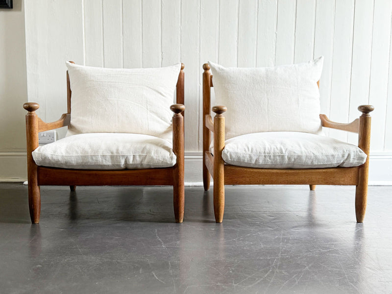 A Pair of 1950's French Armchairs in the Style of Jorge Zalszupin