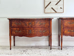 A Pair of 18th C Modina King Wood & Olive Wood Two Drawer Commodes