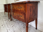 A Pair of 18th C Modina King Wood & Olive Wood Two Drawer Commodes